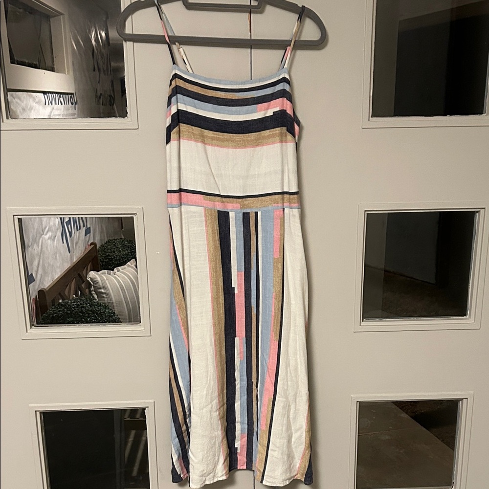 Universal Thread Multicolor Striped Midi Dress - image 1